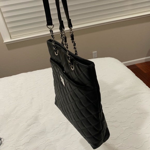 Nine West Black Quilted Tote - Picture 5 of 8